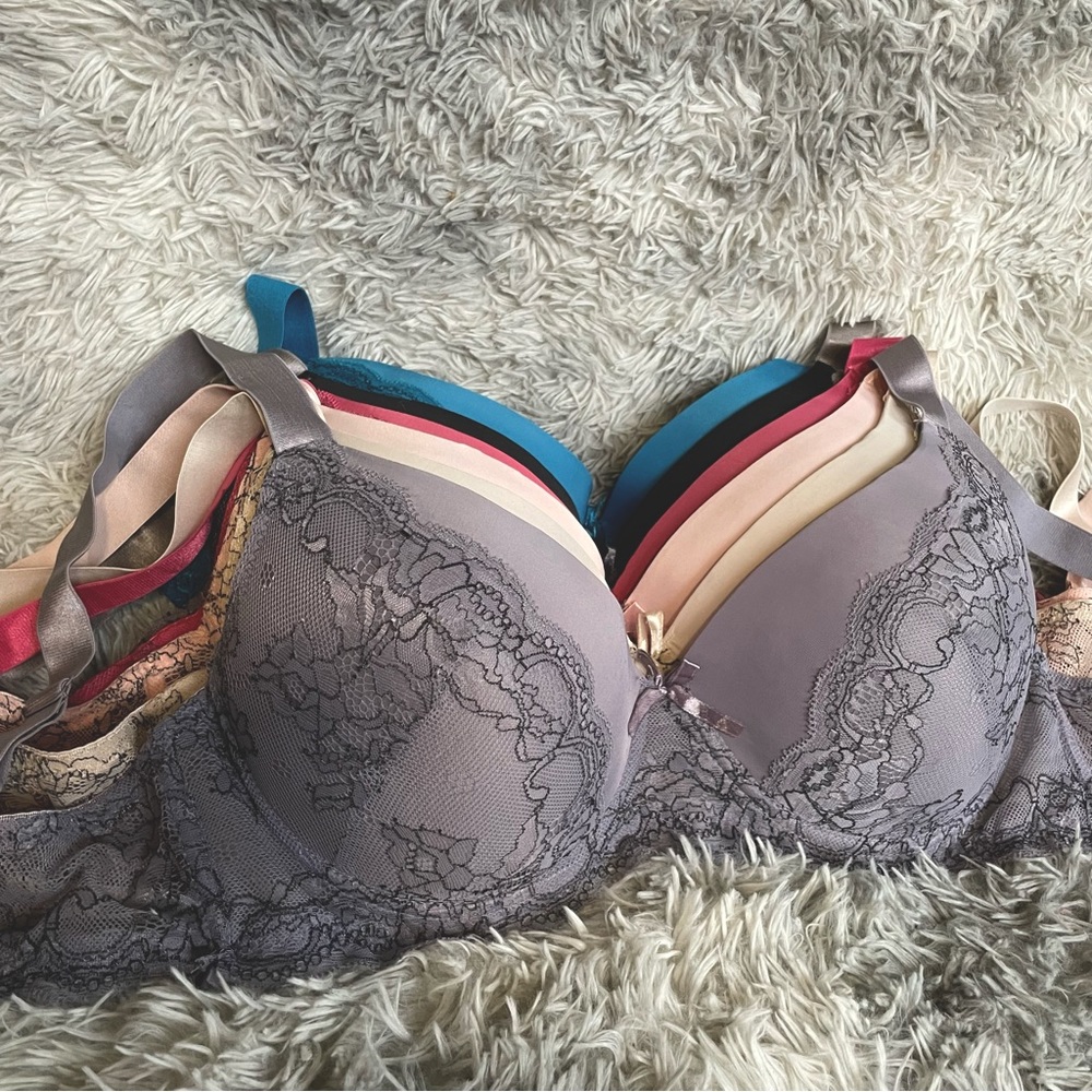 6PCS Sofra push-up bra with lace, size 38DD